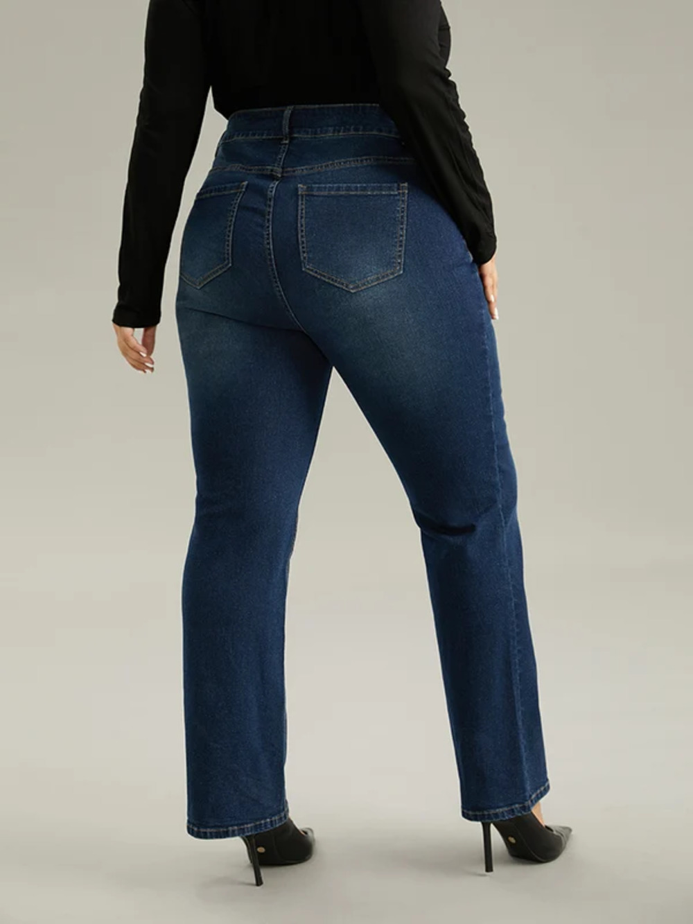 BloomChic Women's Plus Size 22/3X Straight Leg Jeans - Picture 2 of 7